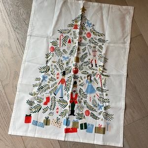 Rifle Paper Co. nutcracker tea towel